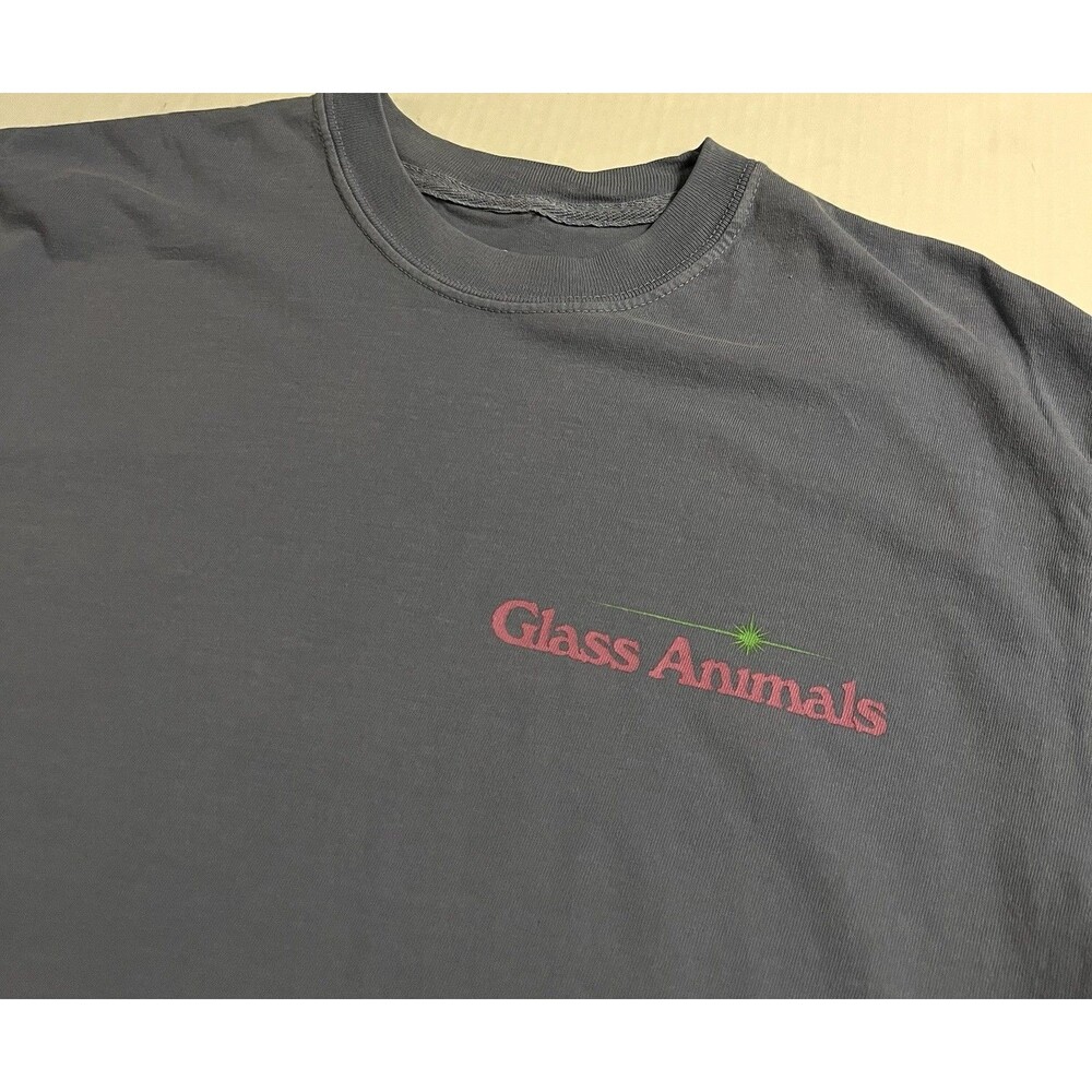 Glass Animals 2025 Tour Of Earth Band Concert Blue T-Shirt MED Official Album